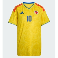 Camisa de Futebol Colômbia James Rodriguez #10 Equipamento Principal Mulheres Mundo 2026 Manga Curta